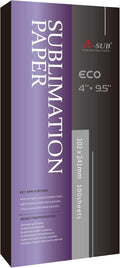 Sublimation Paper 4x9.5 Inch, 125gsm | 100 Sheets, Compatible with Inkjet Printer with Sublimation Ink