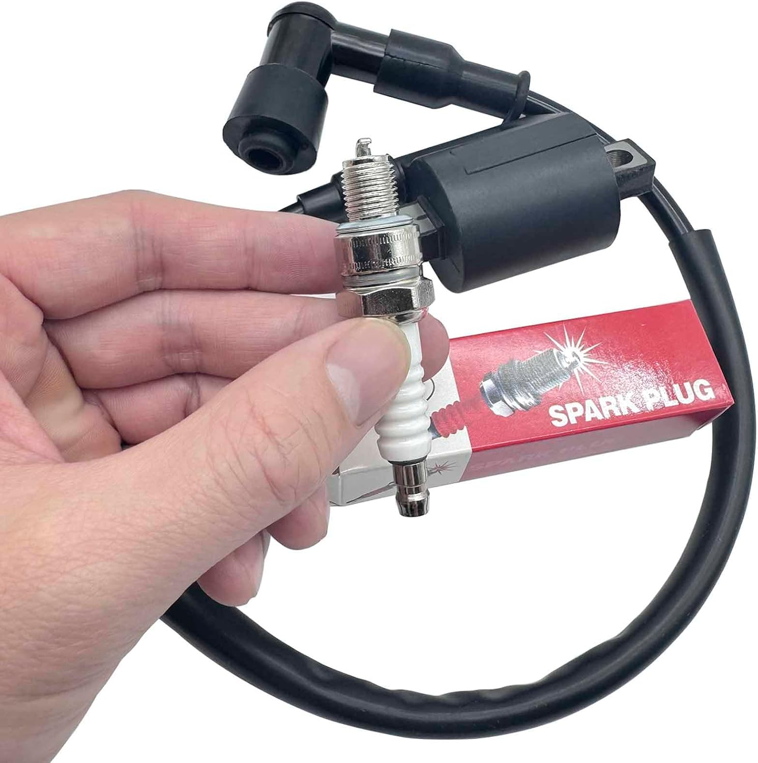 GY6 Racing Ignition Coil SSR 125 Spark Plug Wire with Spark Plug for 50CC 90CC 110CC 150CC 200CC 125CC 250CC Moped