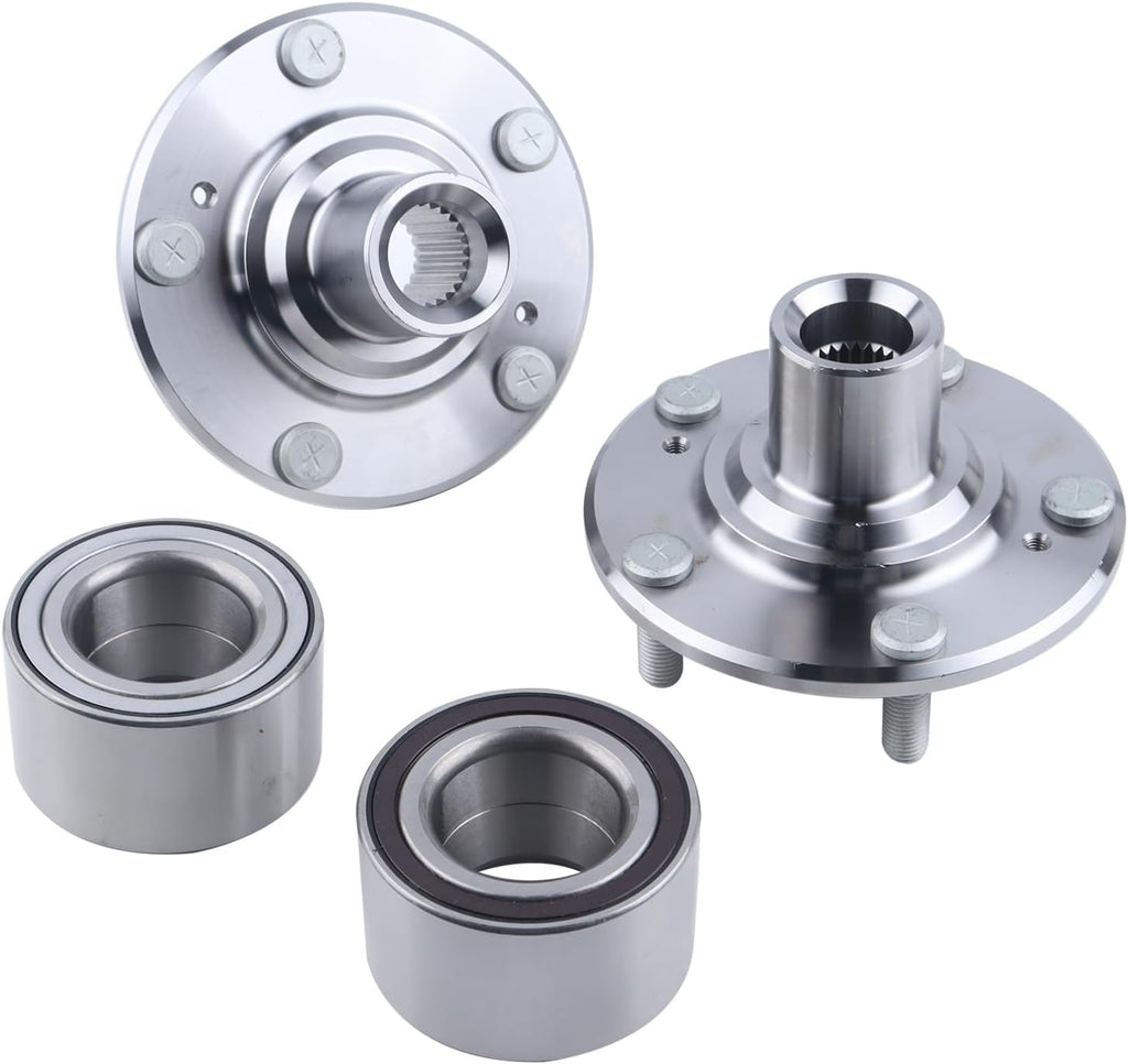 2 x Front Wheel Hub Bearing Assembly Compatible with 2012-2015 Honda Civic DX EX LX HF Hybrid 1.8L 1.5L,Replace 44600-TR0-A00 NT510089