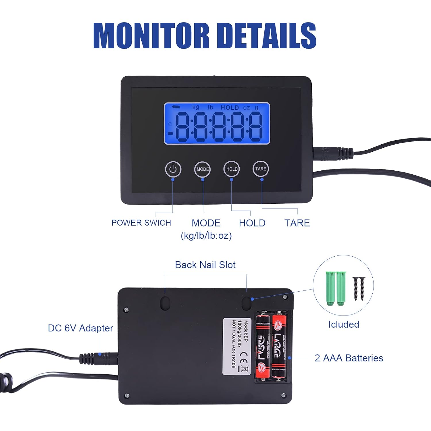 Shipping Scale for Packages Small Business - 440lb x 0.1lb Digital Postal Scale for Packages, Shipping Package Scale