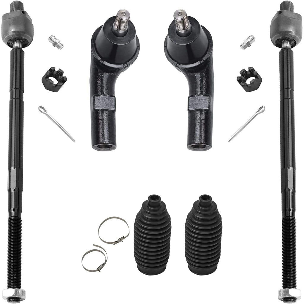 Detroit Axle - Front 6pc Tie Rods Kit for 1999-2005 Volkswagen Jetta