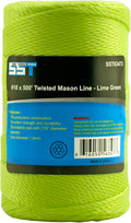 SST - #18 x 500' Twisted Polypropylene Rope Twine Mason Line - Great for Masonry Jobs, DIY Projects, Net Making
