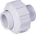 Midline Valve 597DV212 PVC Union Coupling Pipe Fitting 2-1/2'' Solvent Connections White Plastic