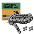 PGN #140 Heavy Duty Roller Chain - 10 Ft + 2 Free Links - 67 Links