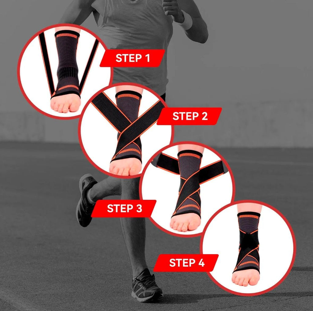 Unisex Ankle Brace with Compression Support Sleeve – Pain Relief for Sprains, Swelling, and Arthritis – Perfect for