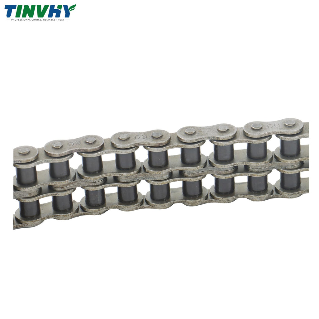 TINVHY 60-2Double Strand Duplex Roller Chain 10Ft Kit with Connecting Links
