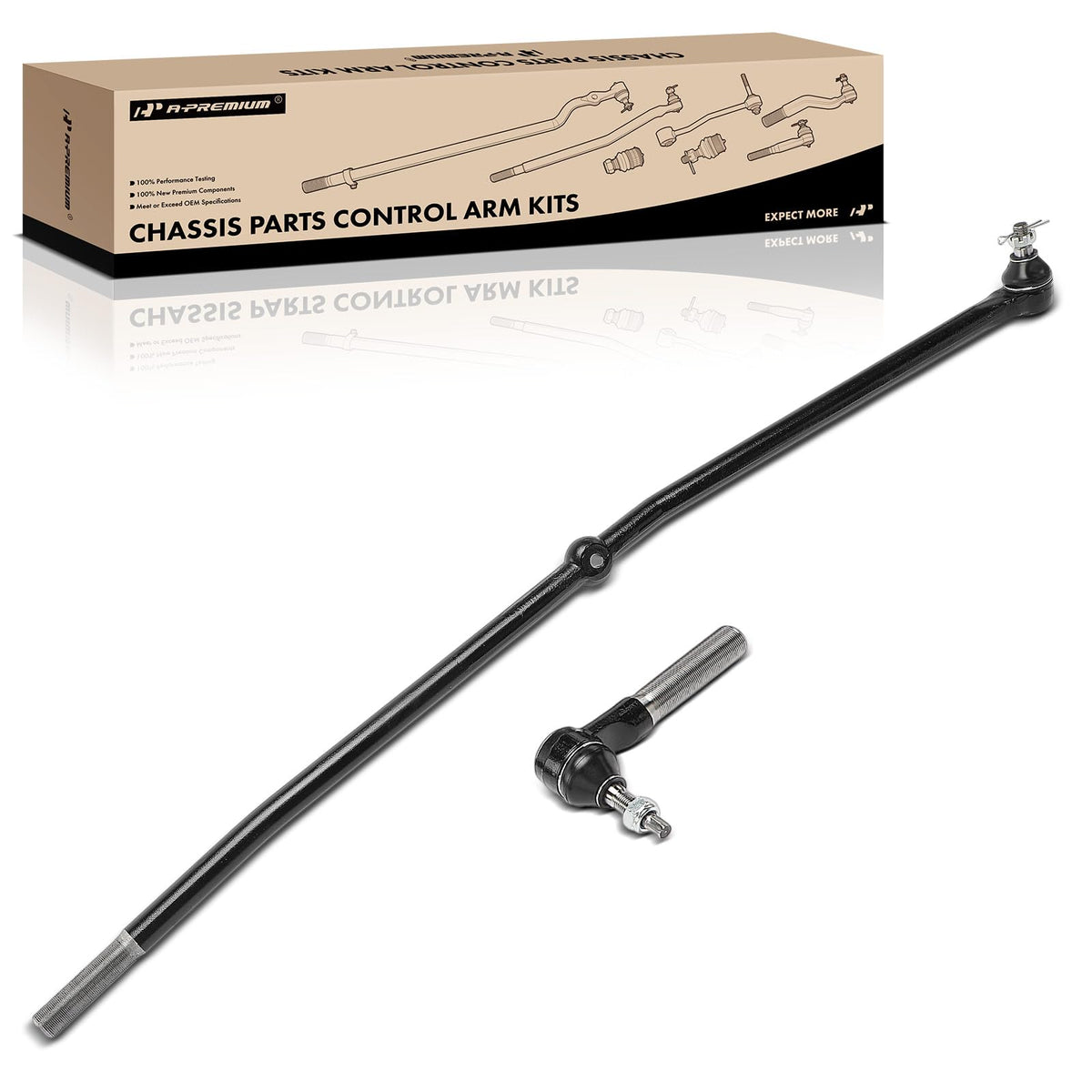 A-Premium 2 x Front Inner Tie Rod Ends, Compatible with Dodge & Ram