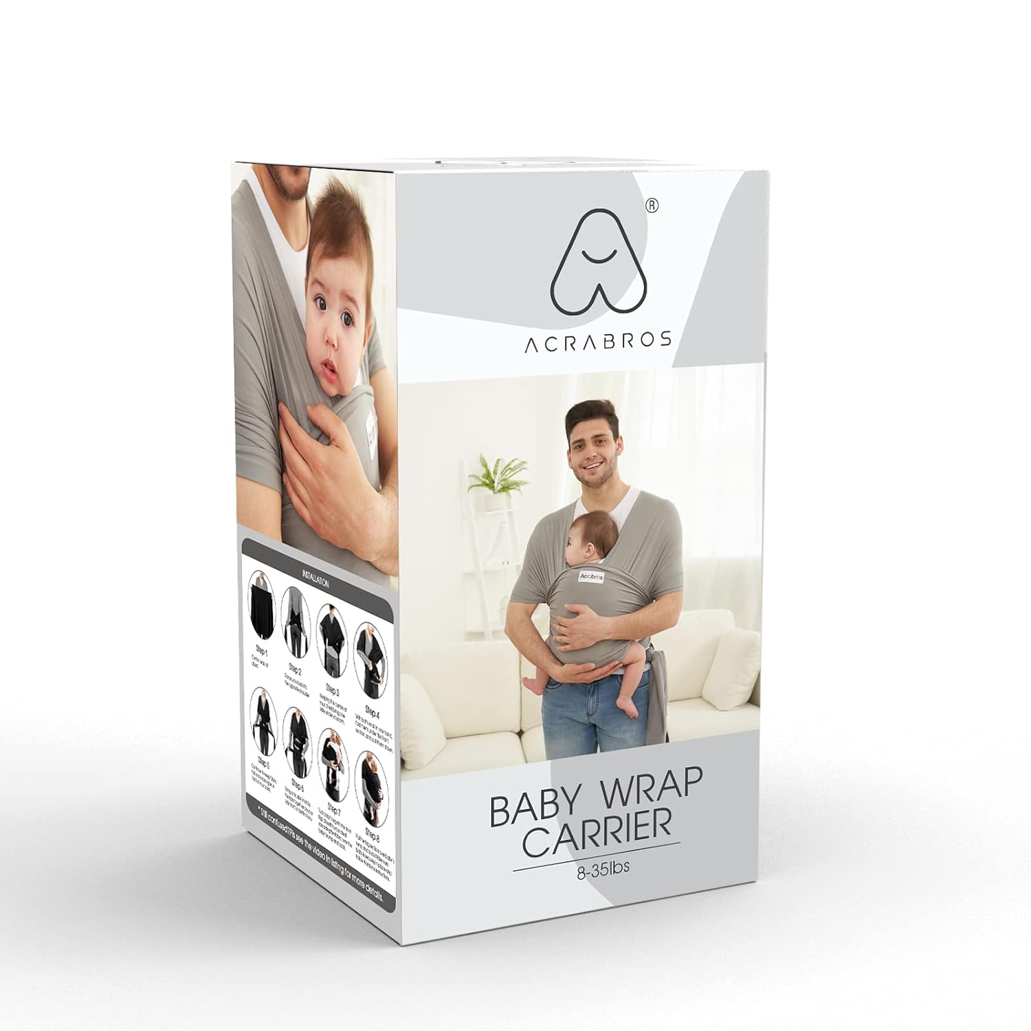 Baby Wrap Carrier,Hands Free Baby Carrier Sling,Lightweight,Breathable,Softness,Perfect for Newborn Infants and