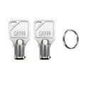 GR999 Service Key Replacement for Coin-Operated Laundry Equipment, Pack 2