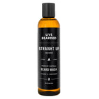 Water Based Beard Wash, Straight Up Unscented, 8 fl oz