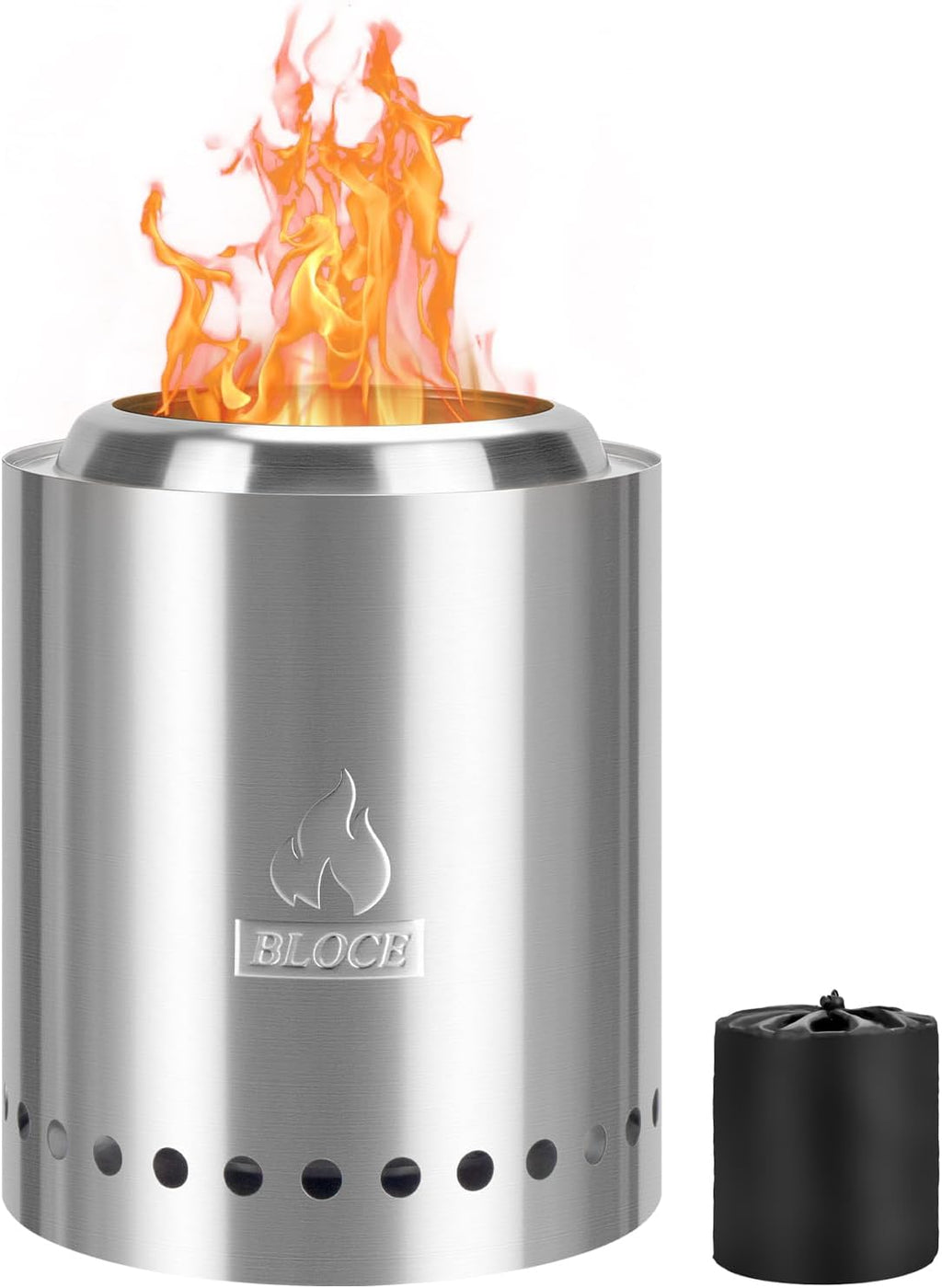 Tabletop Fire Pit, Camping Stove, Smokeless Firepit for Outdoor & Patio with Portable Travel Bag, Fueled by Pellets
