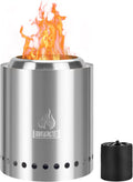 Tabletop Fire Pit, Camping Stove, Smokeless Firepit for Outdoor & Patio with Portable Travel Bag, Fueled by Pellets