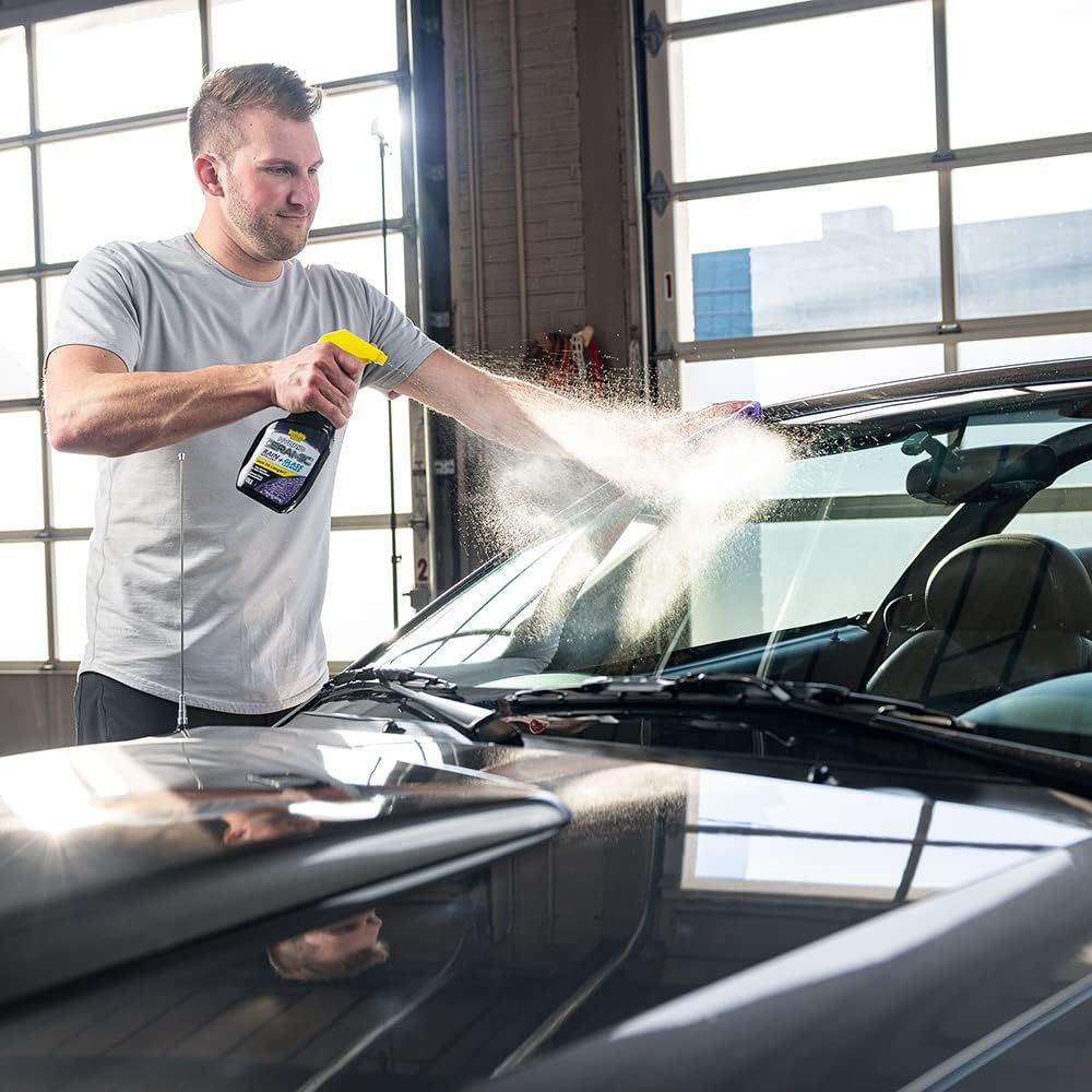 92183 Hybrid Ceramic Rain Repellent and Glass Cleaner – Cleans & Protects Car Windows and Windshields with