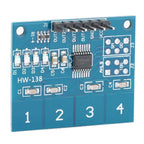 Liccx 5Pcs Touch Switch Module,TTP224 Digital Capacitive Touch Sensor Switch,4 Channels Touch Sensor Switch Digital Sensor Electrical Equipment