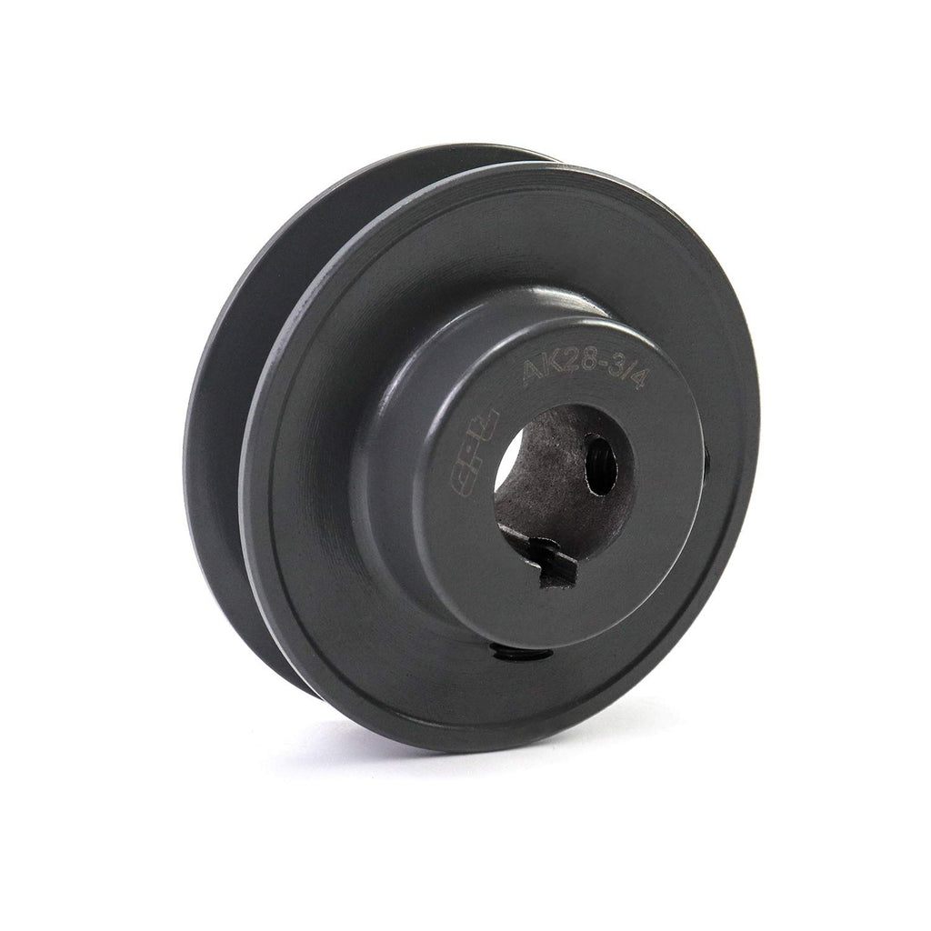 QWORK Single Groove Web Sheaves, 2.85" OD 3/4" V-Belt Sheave for V-Belt, AK2834