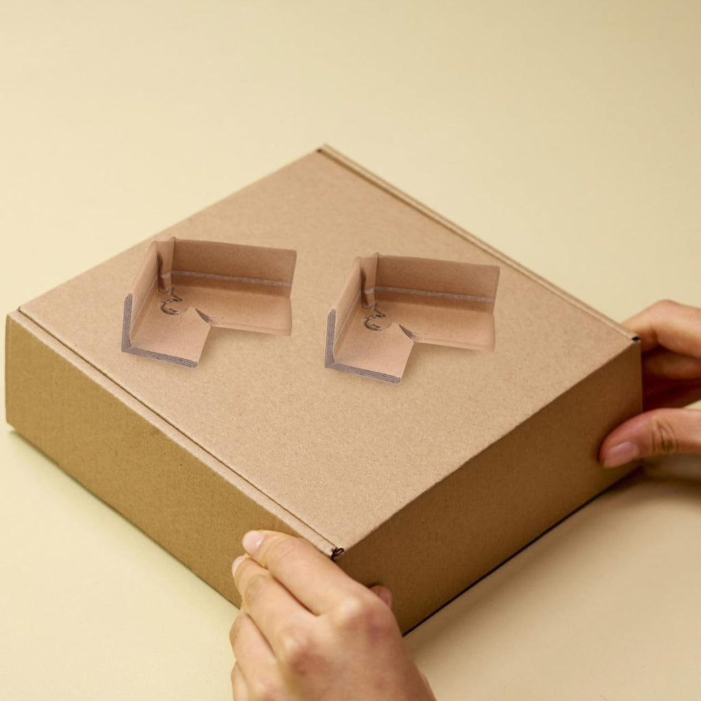 Paper Packaging Edge Protectors 20pcs Three Sided Corner Guards for Cartons