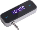 FM Transmitter Audio Adapter Car Kit, Wireless in-Car Radio Transmitter Built-in 3.5mm Aux Port for Cars iPhone 6s 5