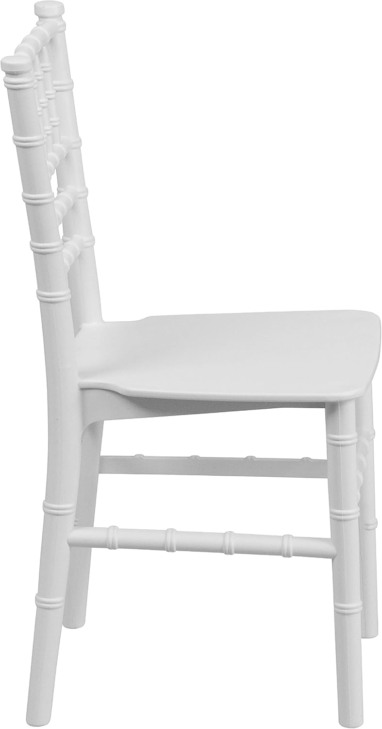 White Kids Resin Chiavari Chair, 10-Pack
