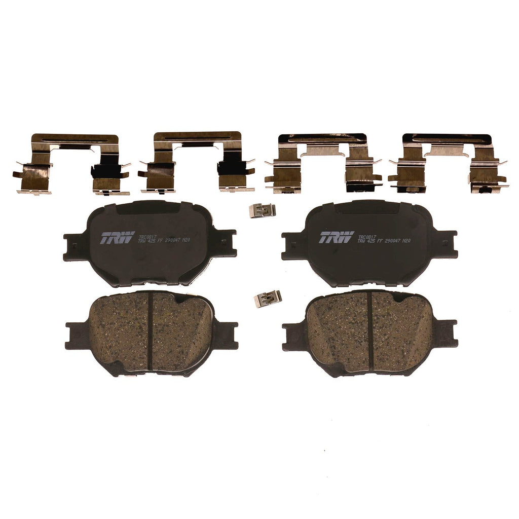TRW Pro TRC0817 Disc Brake Pad Set For Scion tC 2005-2010, Front, And Other Applications