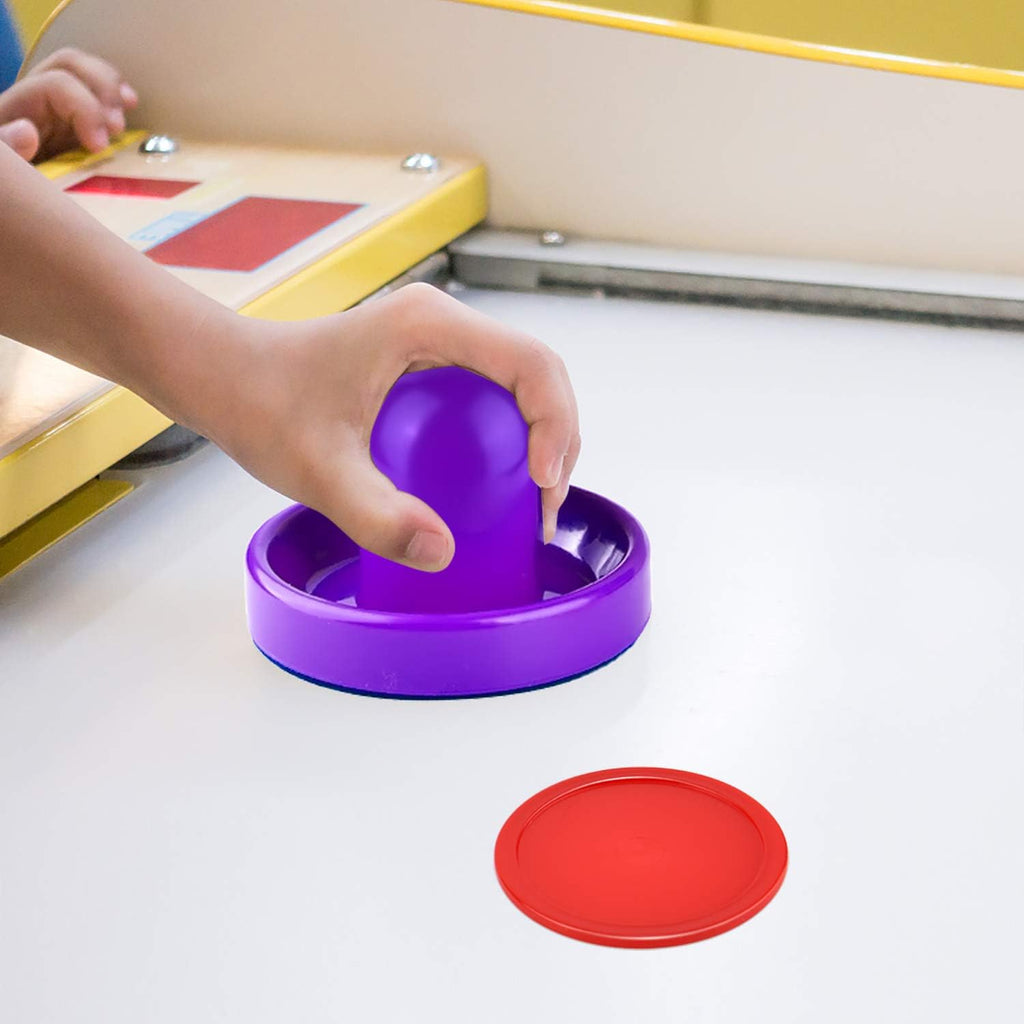 Air Hockey Pushers and Pucks, Air Hockey Paddles, Goal Handles Paddles Replacement Accessories for Game Tables (4