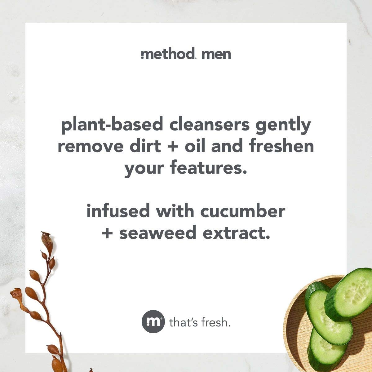 Men Face Wash, Sea + Surf, 6 Ounces