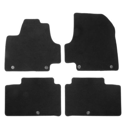 Fit 2022-2024 Hyundai Ioniq 5 4DR Floor Mats OEM Fitment Style Nylon Black