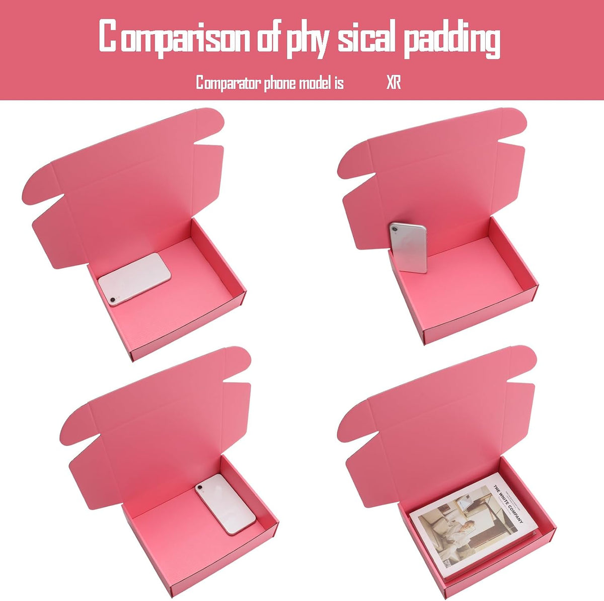 Pink Shipping Packaging MEIANJU Hard Cardboard Shipping Box Gift Wrap Boxes