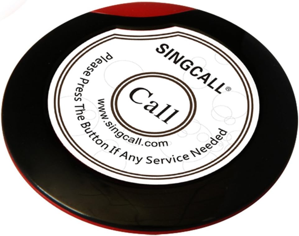 Wireless Waiter Calling System 1 Watch Receiver & 5 Call Buttons