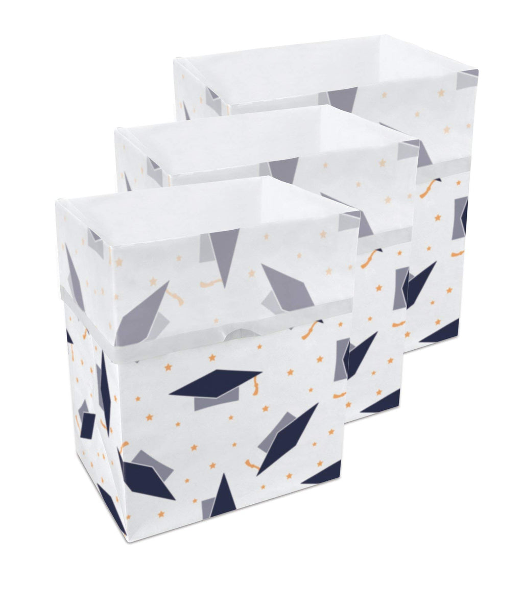 13 Gallon Disposable Pop-Up Trash Cans, 3-Pack (Graduation)