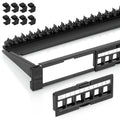 Everest 24 Port Keystone Patch Panel (1-Pack) - Removable 6-Port Panels