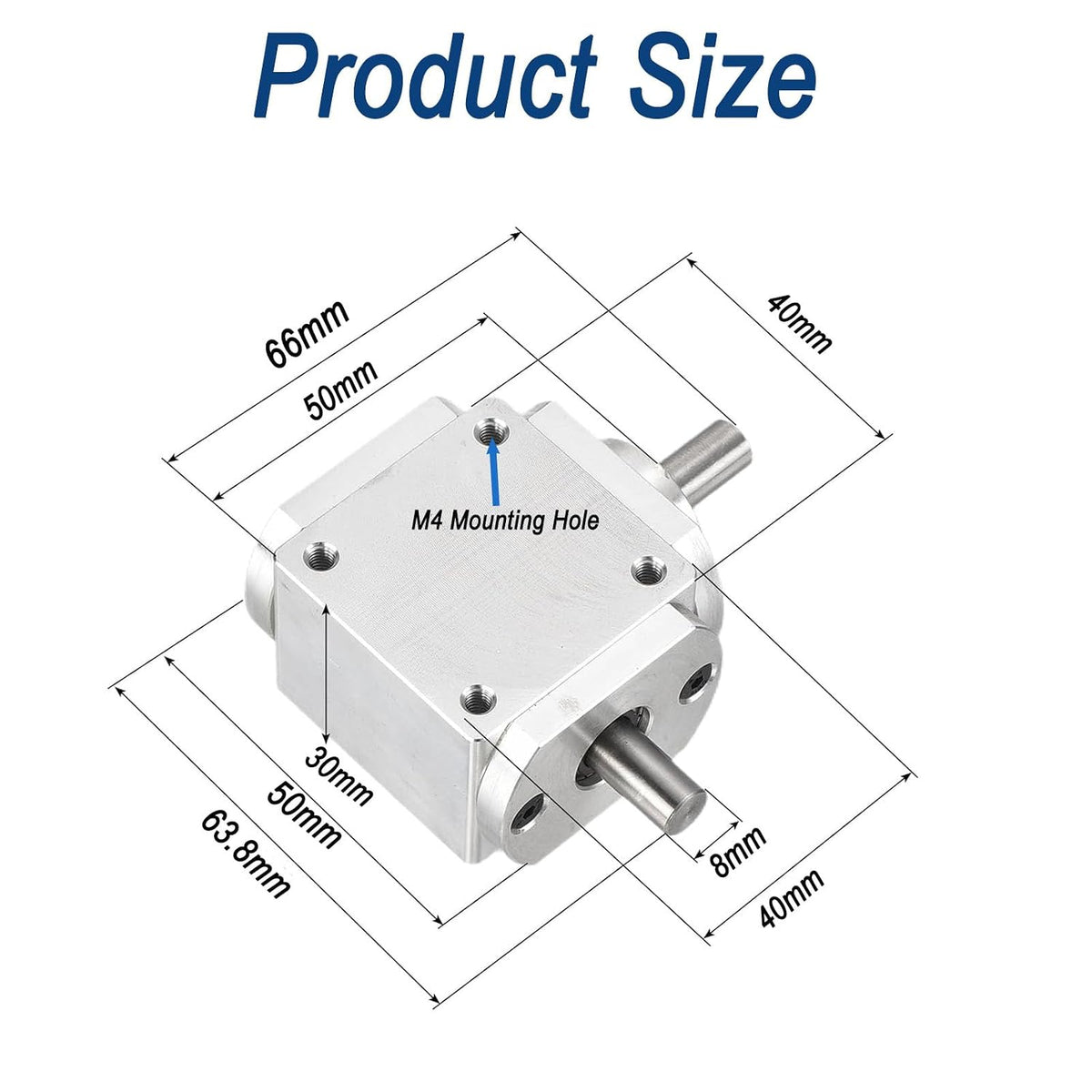 90 Degree Right Angle Gearbox 1:1 Bevel Gear Drive