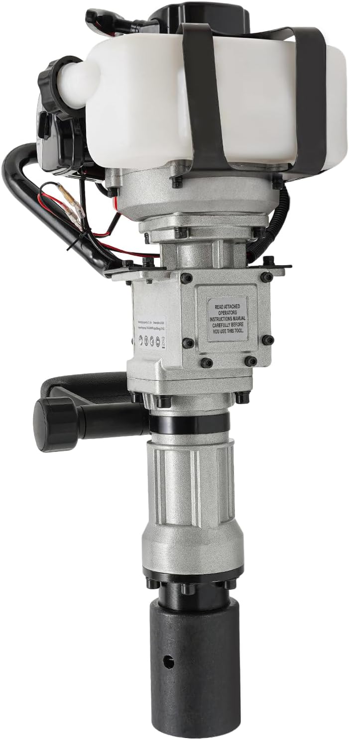 Upgrade T-Post Driver, 32.7CC 2-Stroke Gas-Powered Fence Post Driver, Heavy-Duty Petrol Pile Driver with SDS Max