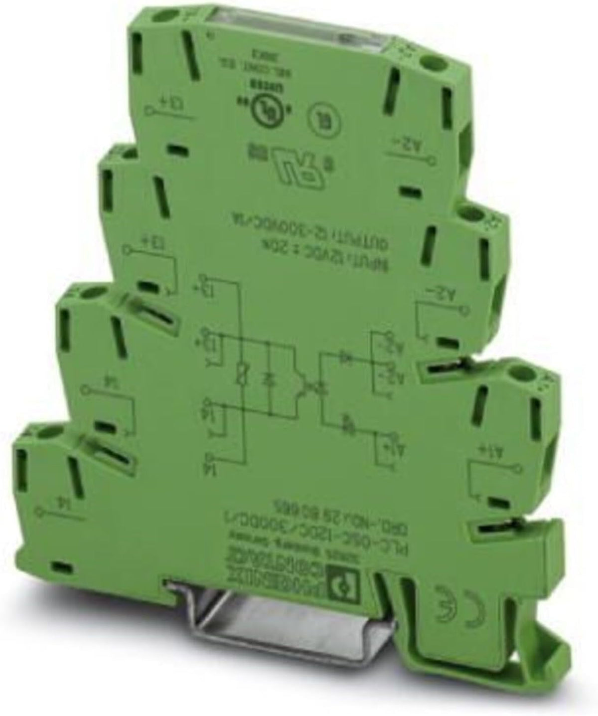 "Phoenix Contact 2980665 Relay, Solid State; PLC Interface; 1A; 12to 300VDC; Rail Mount, 12VDC"