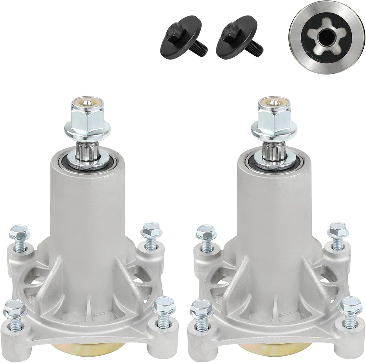 2 Pack 187292 192870 532187281 532187292 567253301 587819701 yth22v46 yth24v48 Spindle 187292 Mandrel Assembly 42" 46" 48" 54" Mower Deck Spindle Compatible with Husqvarna Craftsman Ariens Poulan Pro