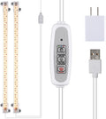 Grow Light Two Heads, Strip Growing Lamp, Full Spectrum Plant Light Strips for Indoor Plants with Auto ON/Off Timer &