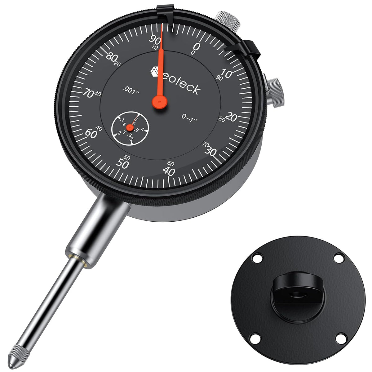 Neoteck 1"/0.001" Dial Indicator,Dial Gauge Full Metal Construction