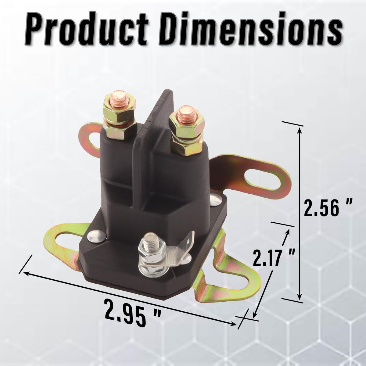 12V Starter Solenoid, Compatible with Husqvarna Bad Boy Zero Turn Mowers ZT, CZT, MZ Lawn Mower Solenoid, 108-5349-00