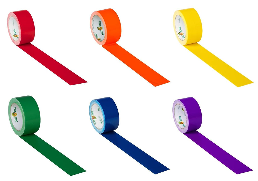 Brand Color Duct Tape LGBTQ+ Combo 11-Pack, (Red, Orange, Yellow, Green, Blue, Purple, White, Pink, Aqua, Brown and