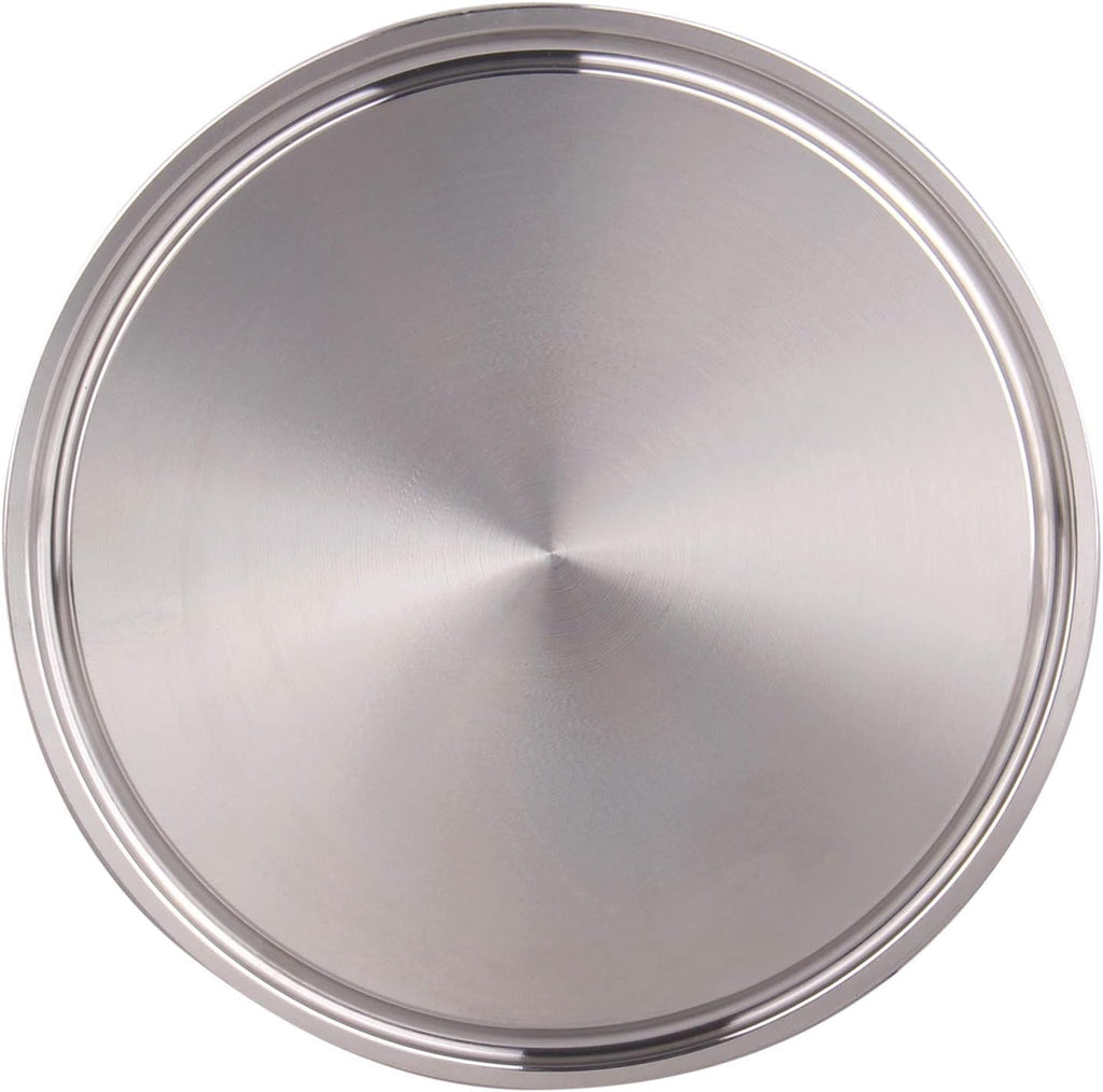 DERNORD Stainless Steel 304 Sanitary Fitting Clamp End Cap fits Tri-Clamp Ferrule Flange (3" (76mm) Tube OD)