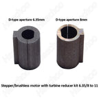 Shaft Sleeve 1/4Inch(6.35mm) Shaft Motor to 11mm Bore Adapter for RV030 Worm Gear Speed Reduce