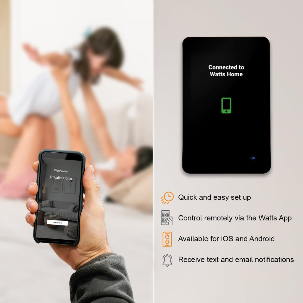 SunStat CommandPlus Touchscreen Programmable Smart Wi-Fi Thermostat for Electric Floor Heating Systems, 4.3" Screen