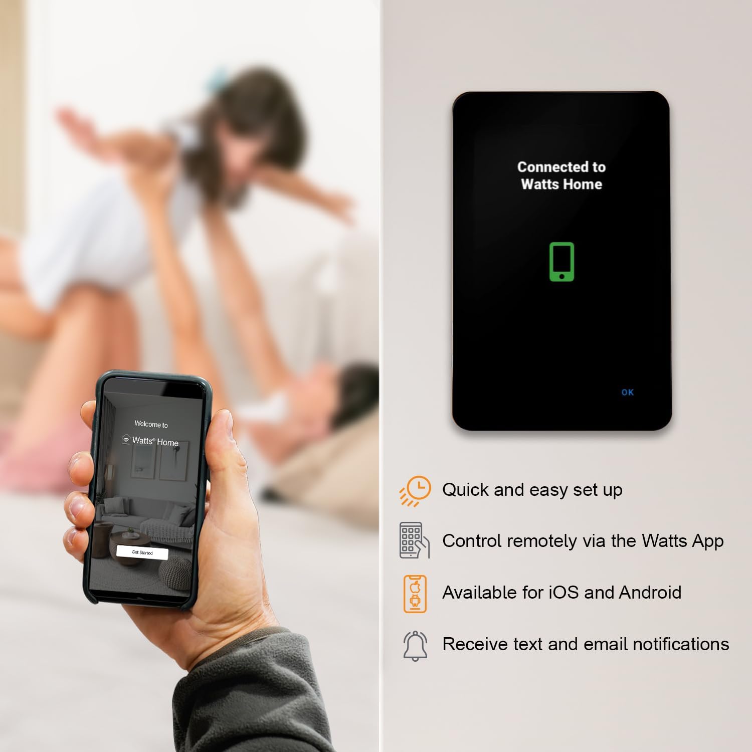 SunStat CommandPlus Touchscreen Programmable Smart Wi-Fi Thermostat for Electric Floor Heating Systems, 4.3" Screen