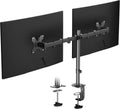 Dual Monitor Mount for 2 Screens up to 32 Inches and 22lbs Each | Adjustable Monitor stand, Tilt, Swivel, Rotate