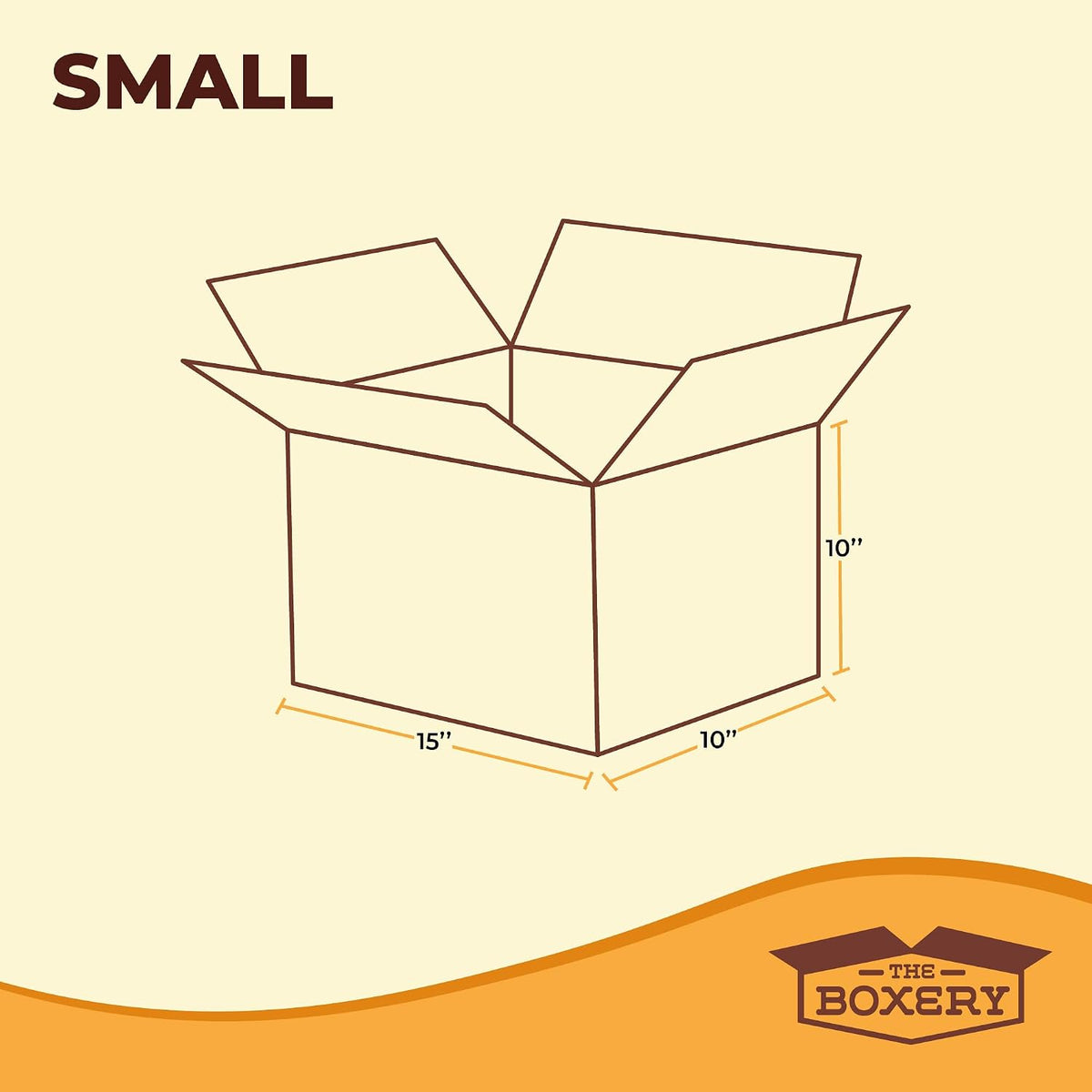 Moving Boxes 25-Pack Small | 15x10x10 inch