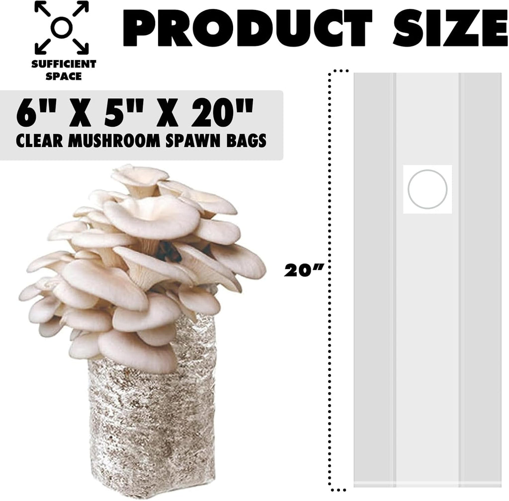 Autoclavable Mushroom Grow Bag with Microporous Filter Patchs