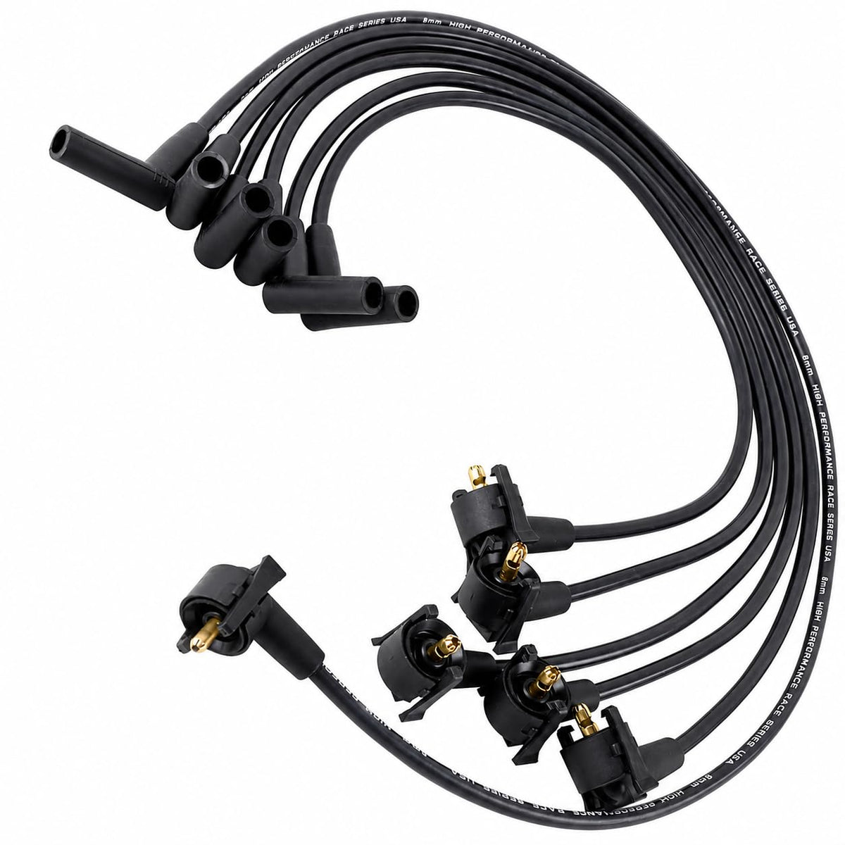 ST-6093 Ignition Spark Plug Wire Set 8mm 6-Pack for Ford