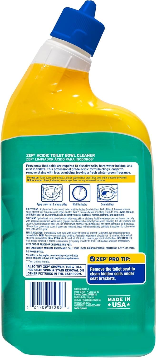 Acidic Toilet Bowl Cleaner, 32 fl oz (Pack of 4)