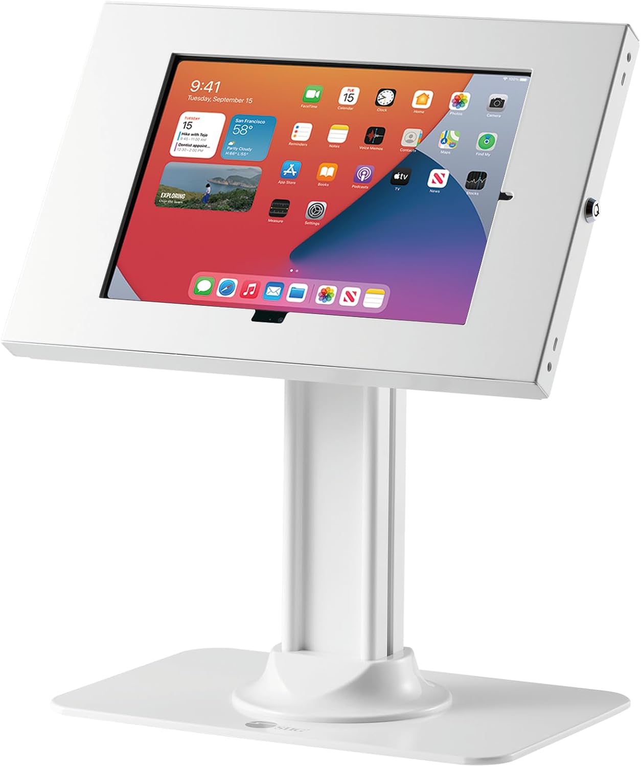 Anti-Theft Tablet Kiosk Stand for Countertops, 9.7"-11", CE-MT3N11-S1 | Secure a 9.7"-11" tablet for POS, check-in or