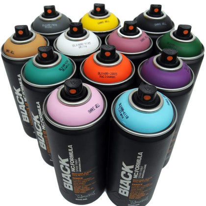 400ml Complementary Colors Set of 12 Graffiti Street Art Mural Spray Paint