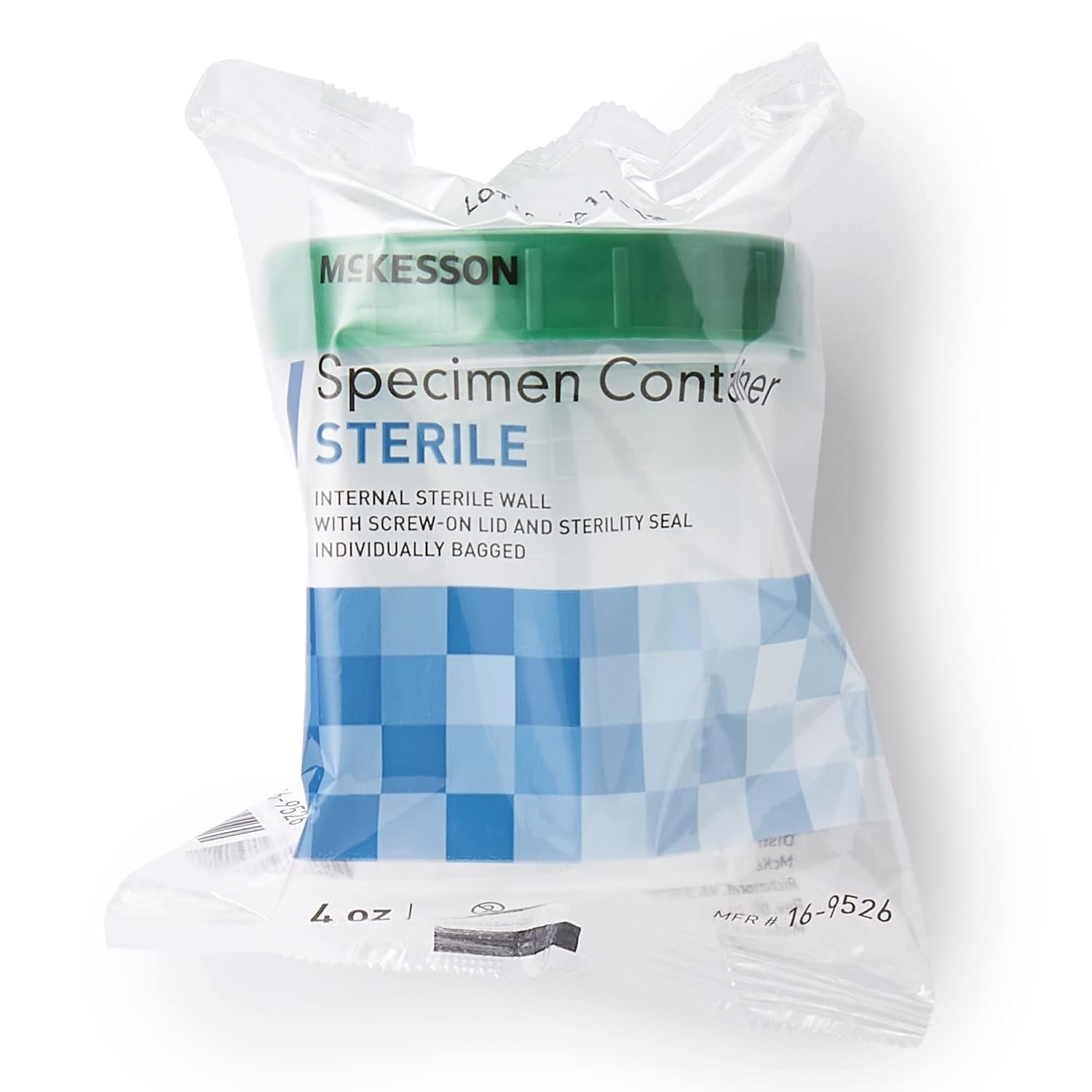 16-9526 General Purpose Specimen Container High Density Polyethylene Screw-On 4 oz. / 120 Cc Sterile